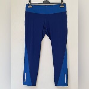 2/$40 Nike 2-tone Blue Cropped Leggings